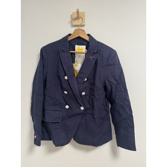 Kerri Rosenthal Harper Blazer in Blue Size Medium NWT - Picture 2 of 5